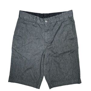 Volcom Men’s Gray Shorts Size 28 Cotton Polyester Blend Casual Wear beach summer
